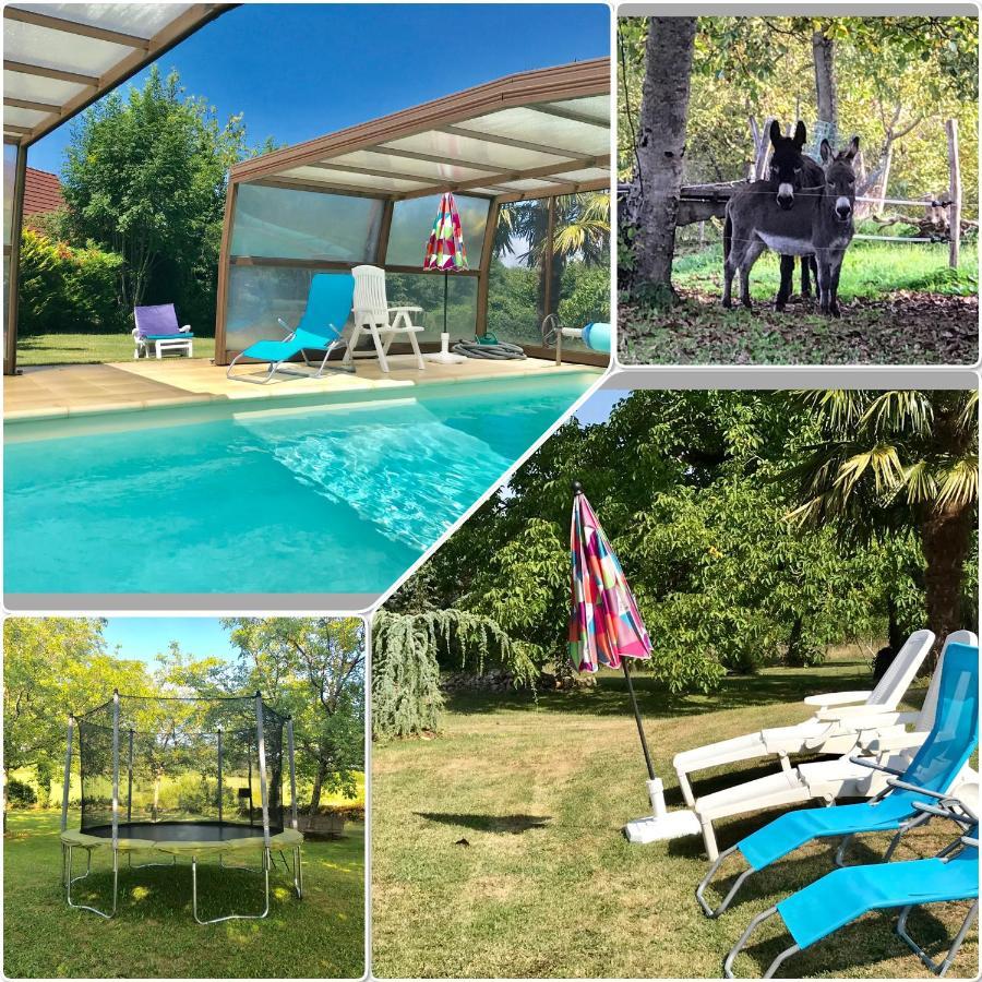 Maison De Charme Piscine Couverte Chauffee Mayrinhac-Lentour ภายนอก รูปภาพ